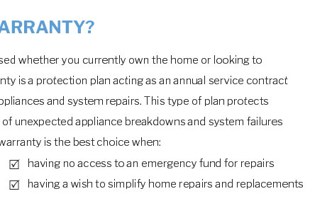 home warranty moniteau